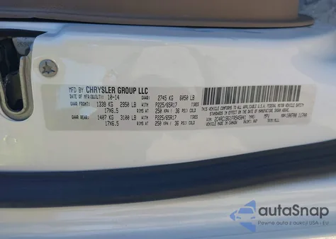 2015 Chrysler Town & Country Touring из США, поврежденный, VIN 2C4RC1BG1FR545041